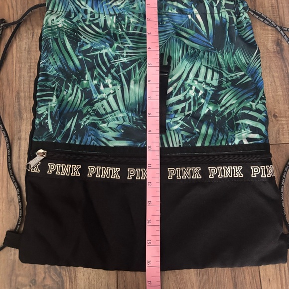 VS Pink Drawstring Backpack - Picture 4 of 6